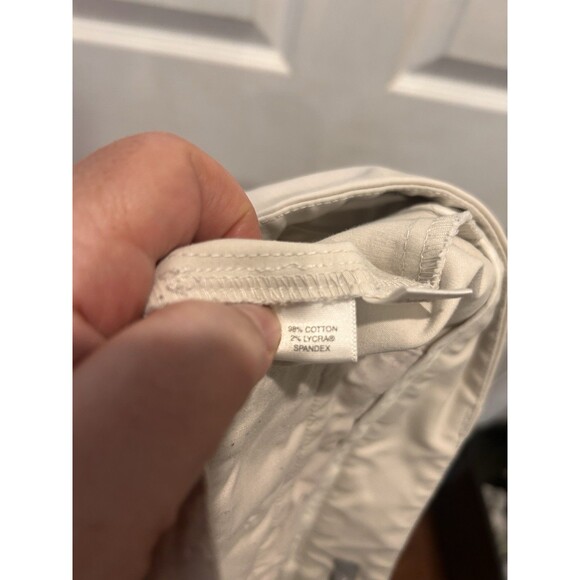 VTG Ann Taylor Women's Beige Business Casual Pants Size 12 Slacks Cotton Spandex - Picture 8 of 8